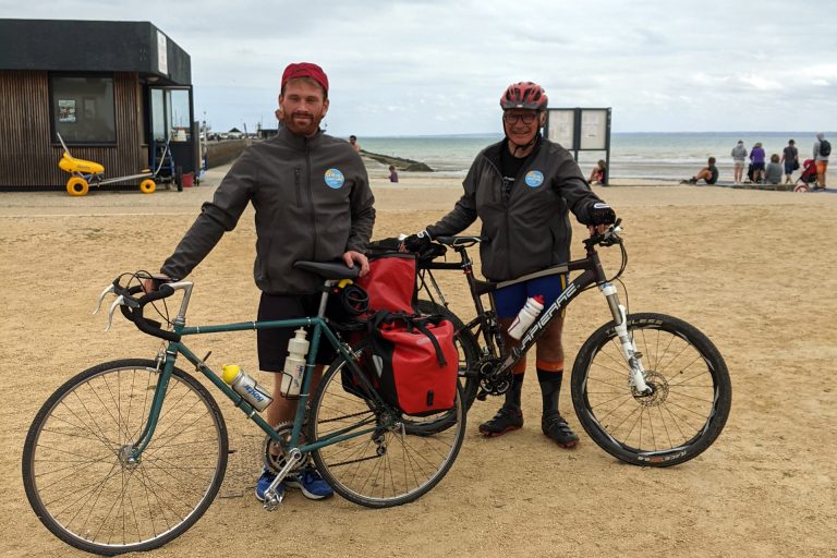 Thierry et Guillaume, Ambassadeurs de la Vélomaritime EV4