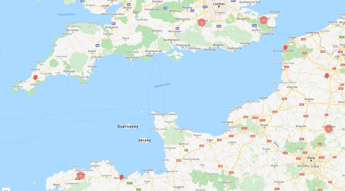 Carte des partenaires du projet européen EXPERIENCE