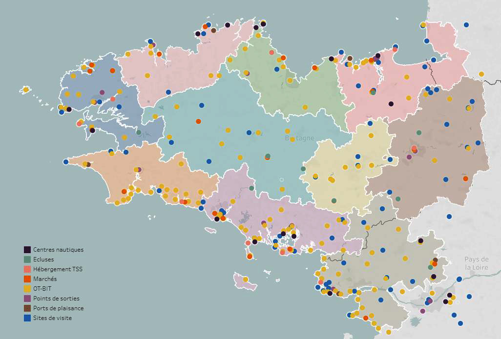 Carte des points d'enquête Reflet 2022