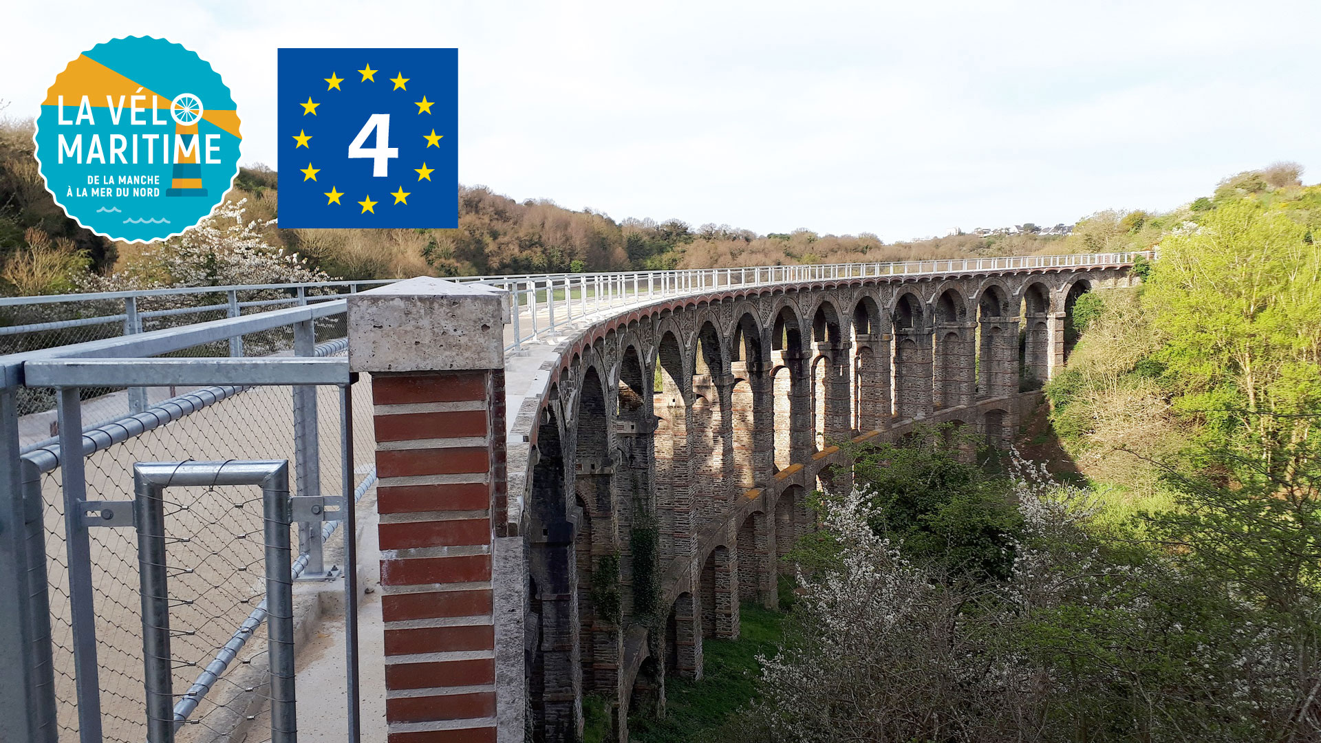 Le Viaduc de Douvenant à Langueux sur le parcours de la Vélomaritime