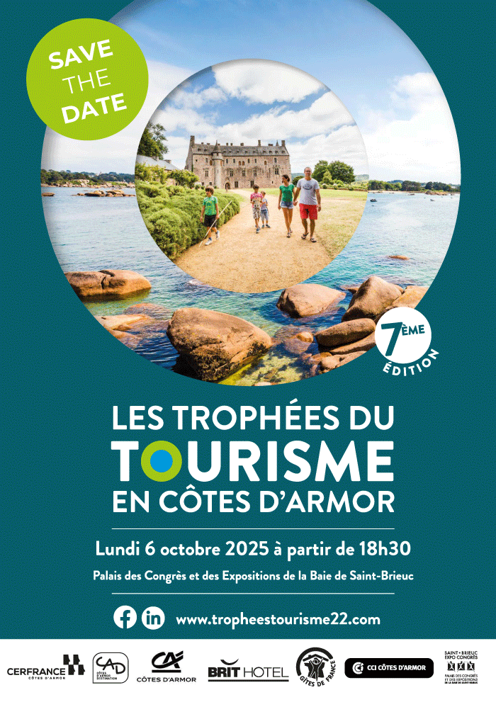 Save the Date Trophées du Tourisme en Côtes d'Armor 2025