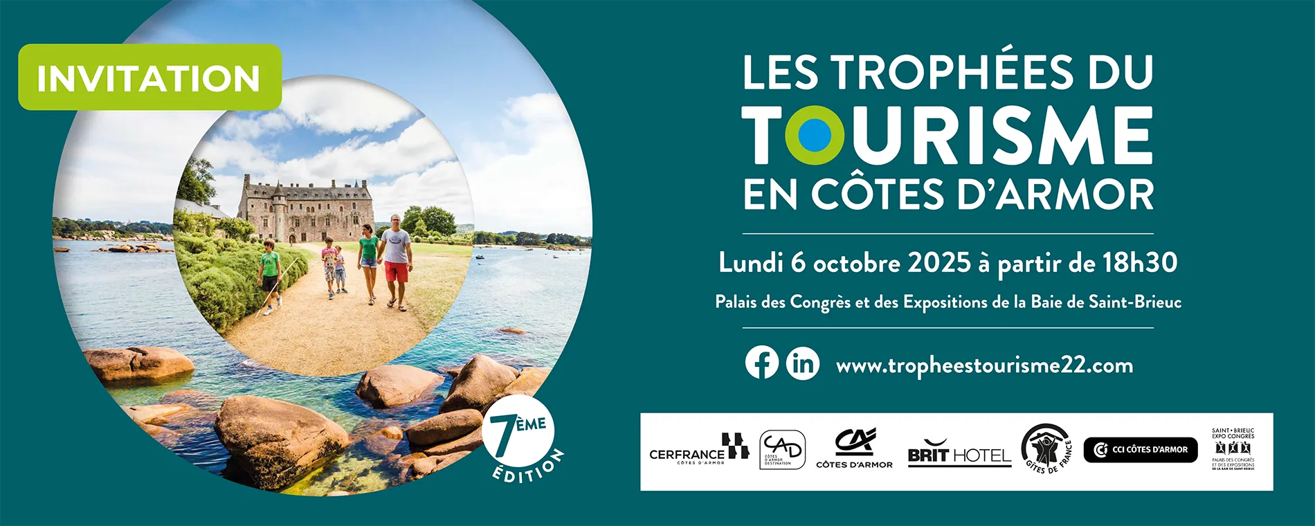 Affiche Trophées du Tourisme en Côtes d'Armor 2025