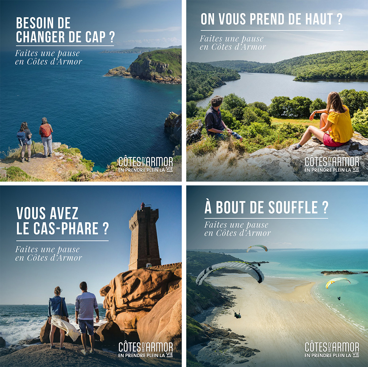 Visuel campagne promotion touristique Côtes d'Armor