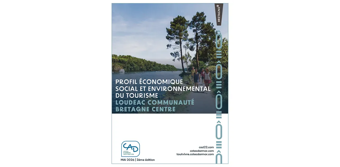 Couverture étude Profil touristique Loudéac Communauté Bretagne Centre
