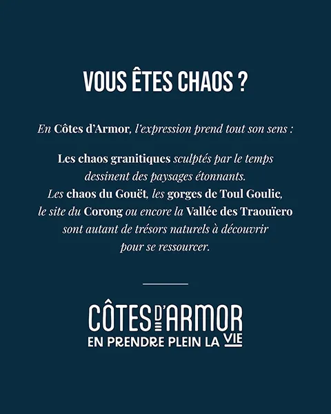 Faites une pause en Côtes d'Armor Chaos argument